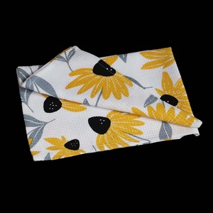 100% Cotton Canvas High Water Absorbency Printed <b>Kitchen</b> Towel with Waffle 100% Custom Linen <b>Kitchen</b> Towels From India - Product Image 4