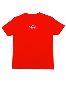 เสื้อยืดลายกราฟิกสำหรับผู้ชายคอกลมพิมพ์ซับลิเมชันสีแดงโพลีเอสเตอร์100% สีพื้นแขนสั้น2023 - Product Image 2