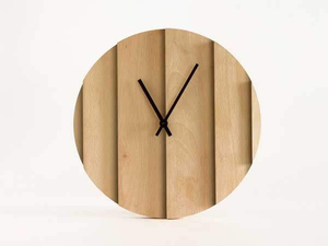 Horloge murale carrée chic Art Déco à quartz |   Mouvement silencieux à piles au design bois élégant et de style antique pour une vie contemporaine - Product Image 1