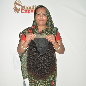Wholesale Raw Hair 100% <b>Cheap</b> Indian Virgin Remy Hair Extensions Cuticle Aligned Black HD Lace <b>Wig</b> Curly Human Hair 100g Machine - Product Image 1