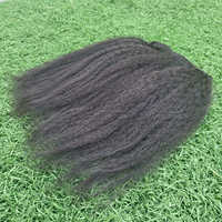 Nouvel Arrivage 100% Cheveux Humains Vierges Remy, Mèches Indonésiennes Naturelles Texture Kinky Straight Yaki, Super Double Drawn, Double Trame Faite à la Machine