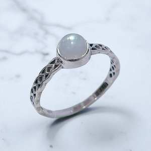 Anillos de Plata de Ley 925 con Labradorita Genuina, Anillo Fino Hecho a Mano, Precio al por Mayor, Joyería de Plata - Product Image 3