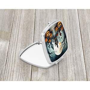 Spooky Halloween Compact Voyage Maquillage Miroir Pliable Poche Miroir Décoratif pour Femmes Filles Cimetière Thème Cadeau - Product Image 2