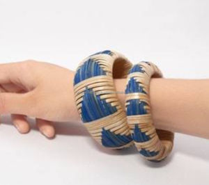 Brazaletes de mimbre de bambú de diseño único para fiestas, bodas y ocasiones de aniversario al mejor precio de la India - Product Image 4