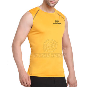 T-shirts sans manches légers pour hommes, T-shirts sans manches durables pour hommes, T-shirts pour hommes de style actuel en taille personnalisée - Product Image 2