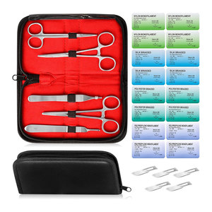 ชุดฝึกหัดเย็บแผลผ่าตัด 28 ชิ้น ชุดอุปกรณ์ฝึกเย็บแผลครบชุด สำหรับนักศึกษาแพทย์ พร้อมไหมเย็บแผลและเข็มปลอดเชื้อ - Product Image 1