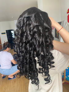 Extensions de cheveux humains vierges 100% cambodgiens de qualité supérieure, avec fermeture frontale, tissage double machine et toutes les couleurs disponibles - Product Image 5