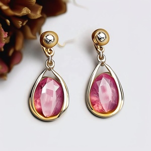 Pendientes chapados en oro de 18K para mujer, pendientes modernos de plata auténtica coreanos 925, pendientes femeninos de moda - Product Image 3