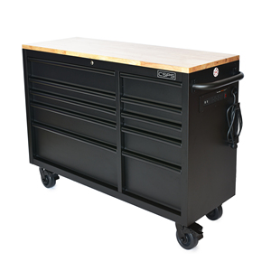 Matte Black Powder Coated Steel 10 <b>Drawer</b> <b>Tool</b> Cabinet Family keywords: for Garage Workshop Storage Use - Product Image 4