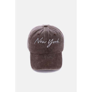 Zenana Casquette de baseball City brodée délavée taille unique - Product Image 3