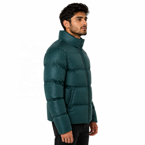 Chaqueta de Plumón Personalizada de Alta Gama para Hombre, Chaqueta Elegante con Forro de Piel de Oveja para Invierno, Chaquetas Personalizadas para Hombre al por Mayor OEM - Product Image 4