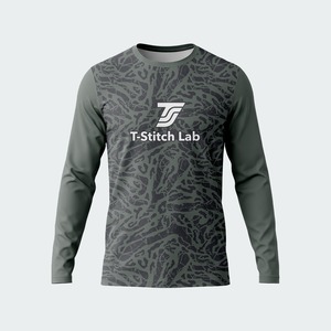 เสื้อยืดแขนยาวผู้ชายคุณภาพสูง พิมพ์ลายแบบซับลิเมชั่น ระบายอากาศได้ดี แห้งเร็ว ขายดีที่สุด ผลิตจากโพลีเอสเตอร์ 100% ทรงโอเวอร์ไซส์ - Product Image 5