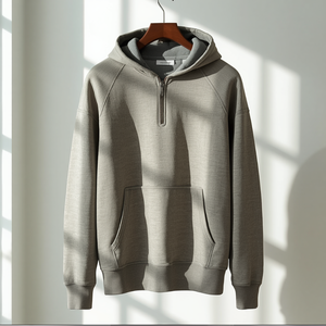 Sudadera con capucha de manga larga para hombre, mezcla de algodón grueso, cálida y casual - Product Image 2
