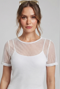 Vestido Maxi de Malla para Mujer, Manga Larga o Corta, Sexy, para Club Nocturno, Vestido de Malla Transparente, Nuevo Vestido Sexy a la Moda - Product Image 3