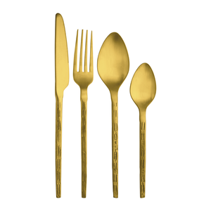 Juego de cuchillos de acero inoxidable de 24 piezas hechos a mano con varilla martillada de arroz con revestimiento de PVD - Product Image 4