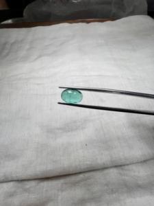 En gros, Pierre précieuse émeraude naturelle colombienne de 1,46 ct, taille poire, verte, transparente, à jeu de couleurs, pour bague et pendentif - Product Image 3
