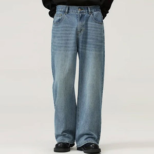 Affordable Baggy Jeans Pant For Men With Good Quality Material And Relaxed Fit For Casual Wear - Product Image 4