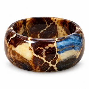 Hot Selling Waterproof Personalized Fashion Jewelry Exaggerated regular Amber Color <b>Resin</b> Bangle Bracelet for Women - Product Image 1