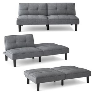 Divano Letto Futon Pieghevole Convertibile con Schienale Regolabile in 6 Posizioni - Product Image 5