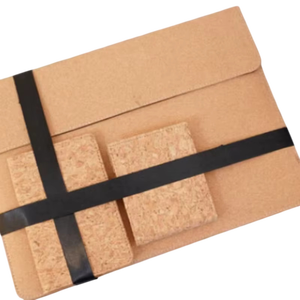Premium Granco Cork Gift Set Featuring MacBook Sleeve Passport <b>Holder</b> and Cork Wallet Eco Friendly Corporate Promotional - Product Image 1