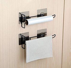 Luxurious Quality Metallic Self Adhesive Wall Mounted 3 in 1 Paper Towel Holders Towels <b>Bathroom</b> <b>Accessories</b> Available for Sell - Product Image 6
