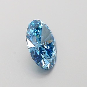 Diamant ovale bleu vif fantaisie de 1,01 carat, cultivé en laboratoire, certifié IGI, VS1, polissage excellent, pierre précieuse synthétique CVD pour bijoux fins - Product Image 4