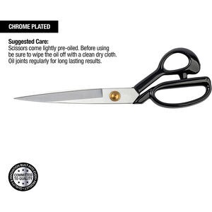 Ciseaux de tailleur en acier noir personnalisés, pour droitiers, multi-usages, pour la confection de vêtements, service OEM - Product Image 5