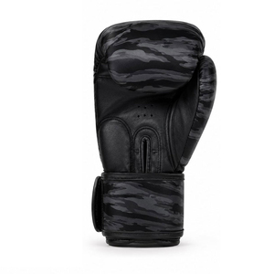 Gants de boxe professionnels pour hommes en cuir véritable personnalisables couleur violet noir de haute qualité design de créateur 16 oz - Product Image 2