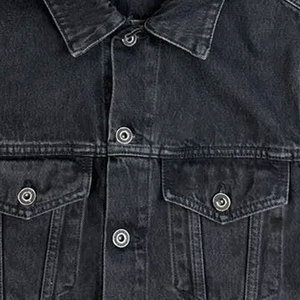 New Men's Winter Use Casual Outdoor Jeans <b>Jacket</b> 100% Cotton Front Logo Customizable Design - Product Image 3
