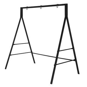 Black 200kg Iron <b>Swing</b> <b>Frame</b> 168*106*180cm Flat Top Square Tube Patio <b>Swings</b> Only <b>Frame</b> - Product Image 6