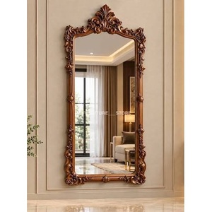 Miroir mural vintage surdimensionné, sculpté à la main, en bois, écologique, de luxe, pleine longueur, prix de gros - Product Image 4