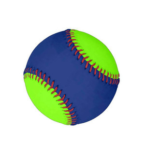 Luminous <b>Baseball</b> Training <b>Ball</b> Blue and Green with Red Stitching Solid Pattern for Outdoor Use - Product Image 3