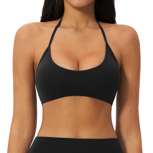 Summer Halter Yoga Bra Women Shockproof Running Sports <b>Underwear</b> Gym Fitness Bra Female Workout Yoga <b>Underwear</b> Sports Crop Top - Product Image 4