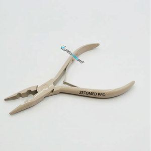 Alicate de 2 orificios para extensiones de cabello, gancho de ganchillo para rastas y pelucas, herramienta de extensión de cabello con aguja de 1/2/3 ganchos, herramienta para el cabello color beige - Product Image 1