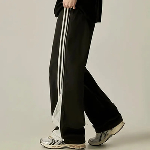 2026 New Arrival Custom <b>Men</b> <b>Joggers</b> <b>Loose</b> Fit Wide Leg Casual Streetwear Breathable Quick Dry Athletic Track Pants Wholesale - Product Image 2