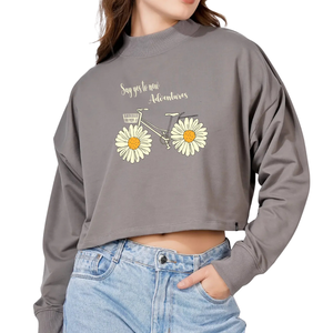 Sweat-shirt classique à col rond élégant - Pull doux et confortable à manches longues pour usage décontracté, 100 % polyester, coupe décontractée, chaud, hiver, ODM - Product Image 4