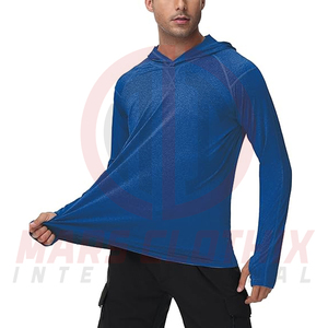 Sudadera con capucha de pesca de manga larga lisa para hombre, de secado rápido, con estampado personalizado, en oferta. - Product Image 3