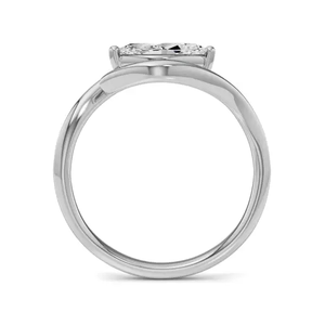 Bague en diamant de laboratoire de 1,0 ct, taille marquise, clarté VS1, couleur F, élégante, en argent 925, magnifique bague de mariage - Product Image 2