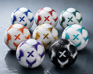 Ballon de football personnalisé résistant à l'eau |   Blanc Noir Or |   Logo X |   Fabricant OEM ODM |   Design haut de gamme |   Qualité supérieure - Product Image 5