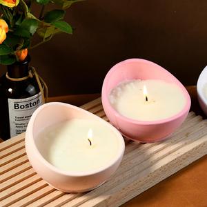 แม่พิมพ์ซิลิโคนเรซิ่นยิปซั่มสำหรับทำกระถางต้นไม้ทรงครึ่งวงกลมแบบเชิงเทียน - Product Image 3