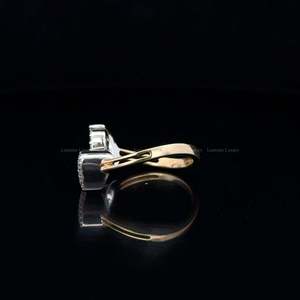 0.30 CTW Round Lab Grown Diamond <b>Initial</b> O 10K Yellow Gold <b>Ring</b> Personalized Diamond <b>Ring</b> Custom Alphabet <b>Ring</b> Gift For Her - Product Image 4