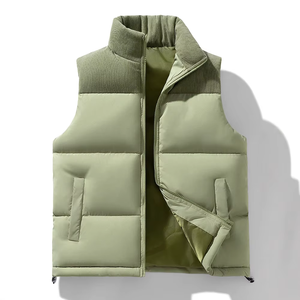 Gilet matelassé léger en duvet et coton pour homme – Idéal pour le quotidien en hiver - Product Image 5
