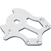 Placa de Montaje de Acero Inoxidable Mecanizada por CNC, Componente de Soporte Mecánico Industrial Fabricado a Medida con Precisión, Pieza de Calidad OEM