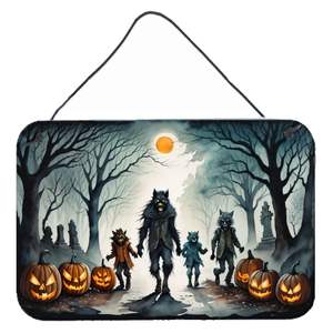 Multicolore NOUVEAU Halloween Loups-garous Suspension murale Spooky Décalcomanies de porte pour cuisine Bar Salle de bain-Décoration intérieure 8HX12W - Product Image 1