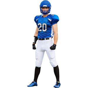Custom American Football Uniforms <b>Men</b> Sublimated Breathable Quick Dry Stitched Jersey Pants Set Youth Adult - Product Image 2