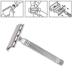 High Quality Safety Shaving <b>razor</b> and Stand Double Edge Safety <b>razor</b> <b>Set</b> for Men Custom logo Barber Shaving <b>Razors</b> Suppliers - Product Image 5