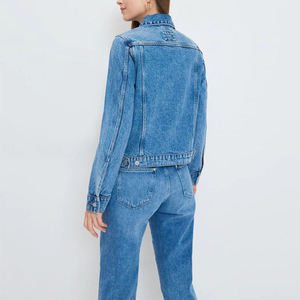 Chaqueta vaquera informal de corte holgado para mujer, estilo urbano, cómoda para el día a día - Product Image 6