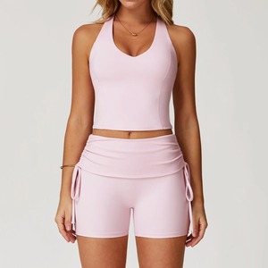 Conjunto Deportivo para Mujer, Top Deportivo de Alta Elasticidad y Leggings de Cintura Alta, Ropa Deportiva - Product Image 5
