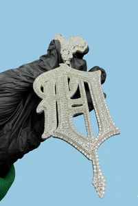 Colgante VVS Moissanite con nombre personalizado, estilo Hip Hop, de Plata 925, con incrustaciones de circonitas, colgante Bling personalizado para rapero, colgante con engaste personalizado para regalos - Product Image 5