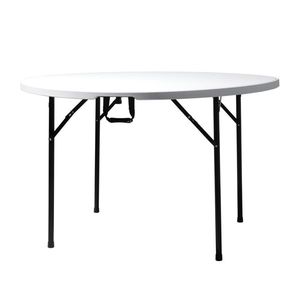Table utilitaire pliante ronde d'extérieur blanche de 48 pouces, remplace 94515737, blanche - Product Image 1